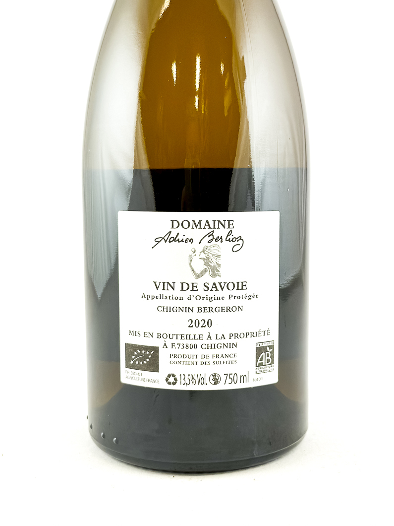 AOP savoie Adrien berlioz Grand Zeph 2020 75 cl Blanc