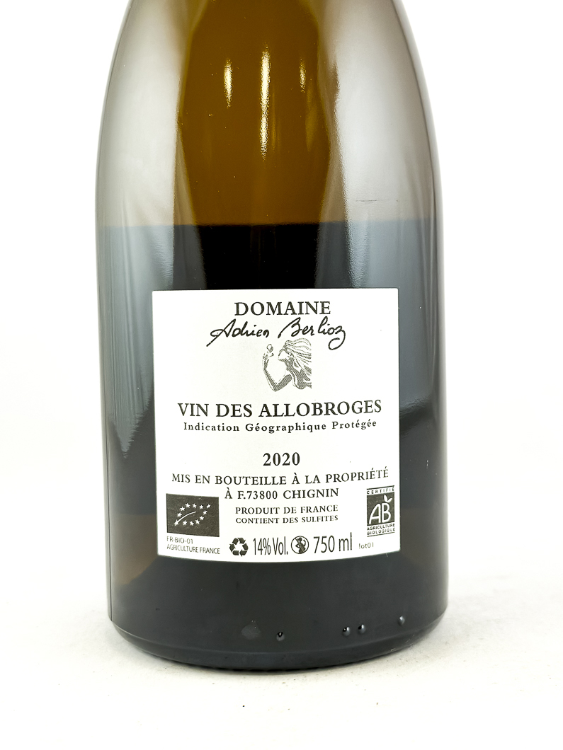 IGP vins des allobroges Adrien berlioz Cuvée Marcelle BIO 2020 75 cl Orange