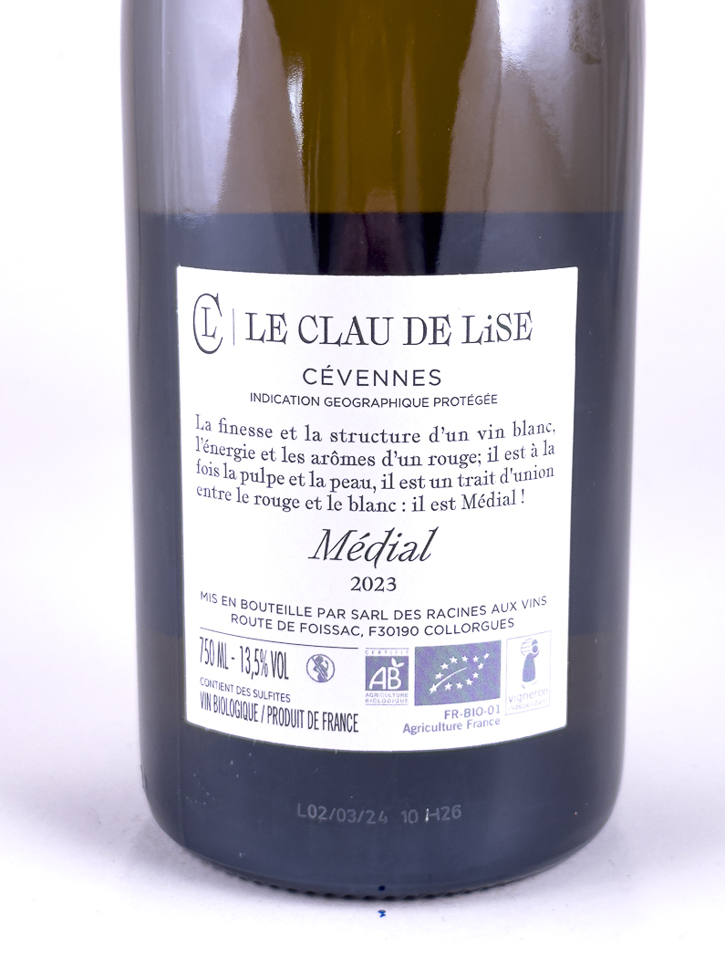 IGP Cévennes Clau de Lise Medial, BIO 2023 75 cl Rosé