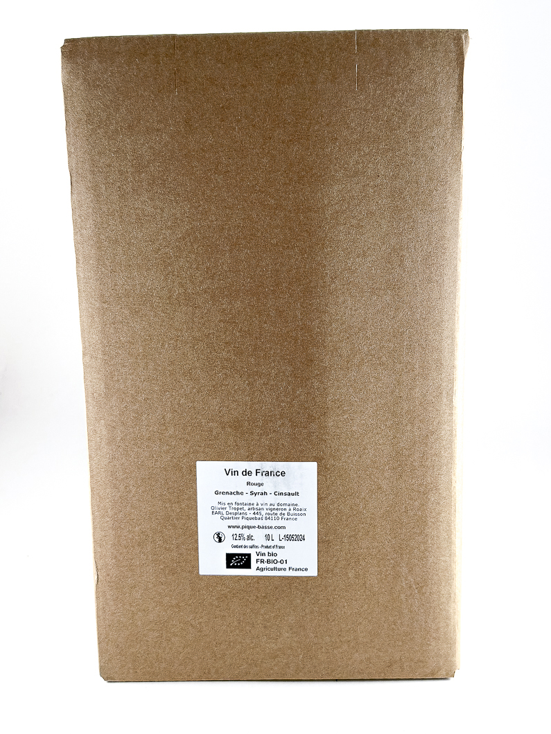 VSIG Pique Basse BIB (cubi) BIO 2023 1000 cl Rouge