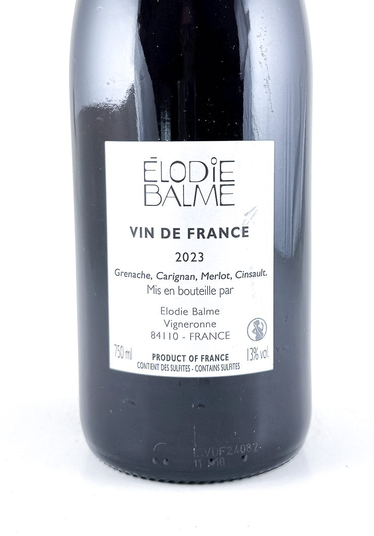 Vin de France Elodie Balme 2023 75 cl Rouge