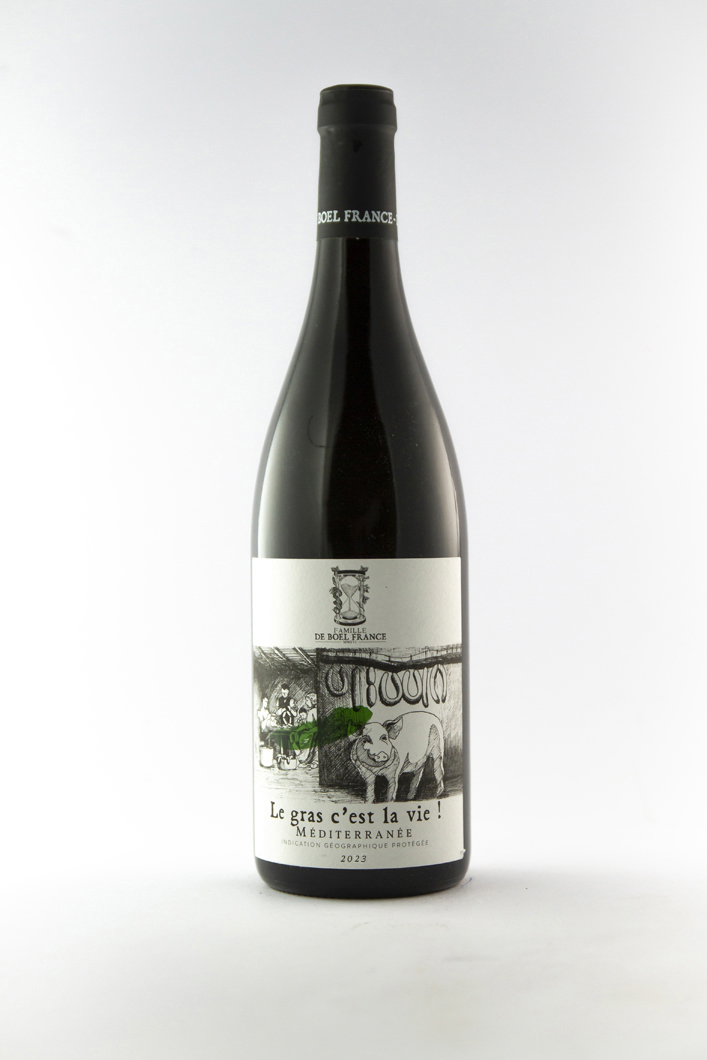 IGP mediterranée de boel france le gras c'est la vie BIO 2023 150 cl Rouge