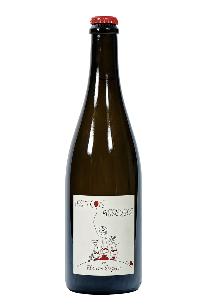 Vin de France Simian les 3 pisseuses PET'NAT bio 2024 75 cl Bulles - Blanc