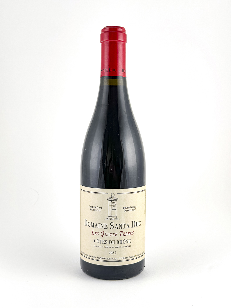 Côtes du Rhône, AOP Santa Duc Les Quatres terres, BIO, Biodynamie 2023 75 cl Rouge