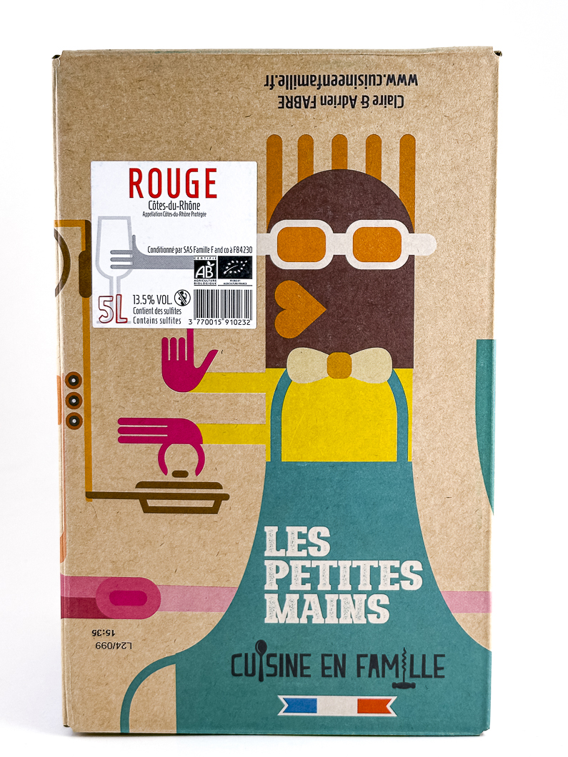 Vin de France Cuisine en Famille BIB (cubi) PETITES MAINS 2024 500 cl Rouge