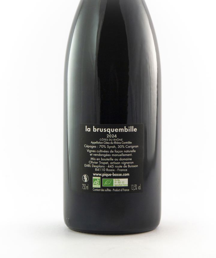 IGP Vaucluse Pique Basse Brusquembille BIODYNAMIE 2024 75 cl Rouge