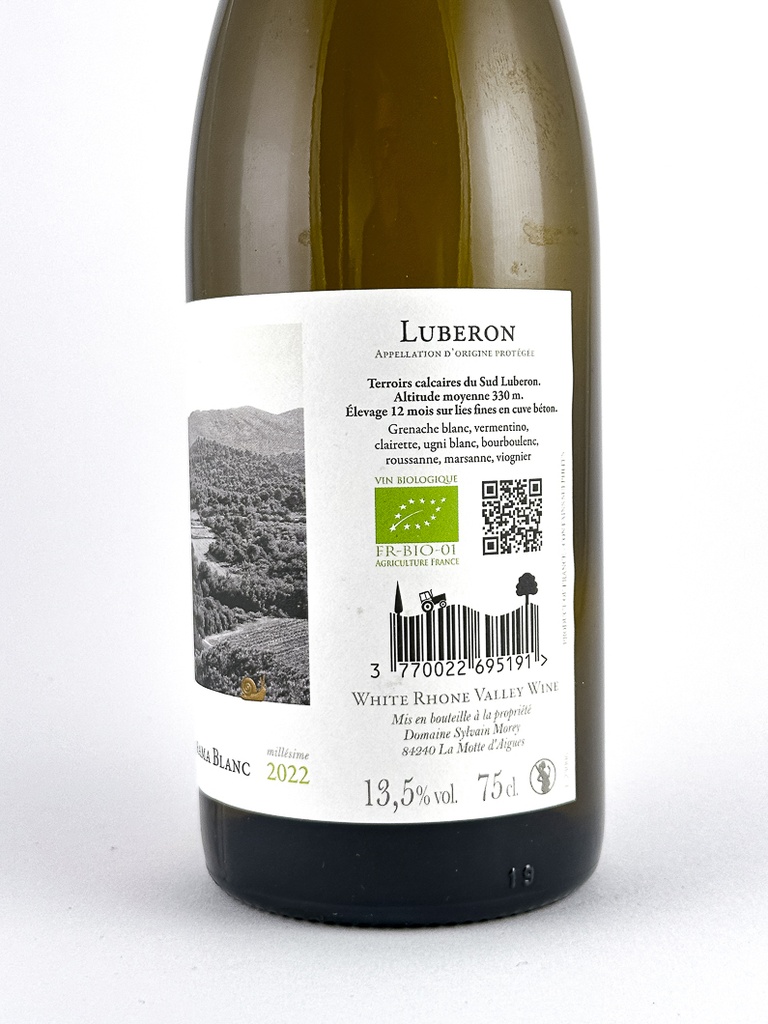 Lubéron La Bastide du Claux Panorama BIO 2022 75 cl Blanc