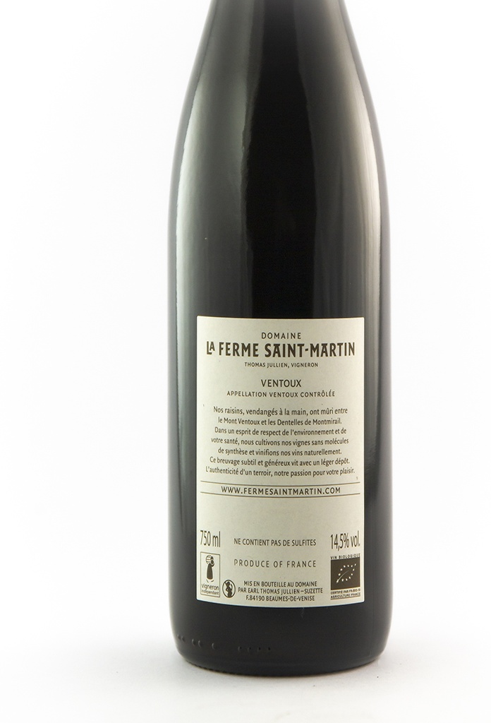 Ventoux La Ferme Saint-Martin Les Estaillades BIO 2021 75 cl Rouge