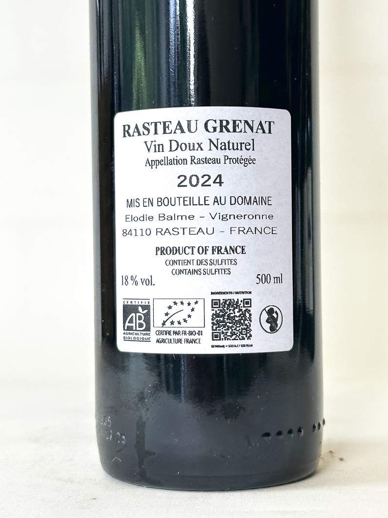 VDN Rasteau Elodie Balme 2024 50 cl Rouge