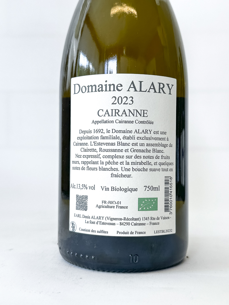 CDR Villages - Cairanne denis alary l'estevenas 2023 75 cl Blanc