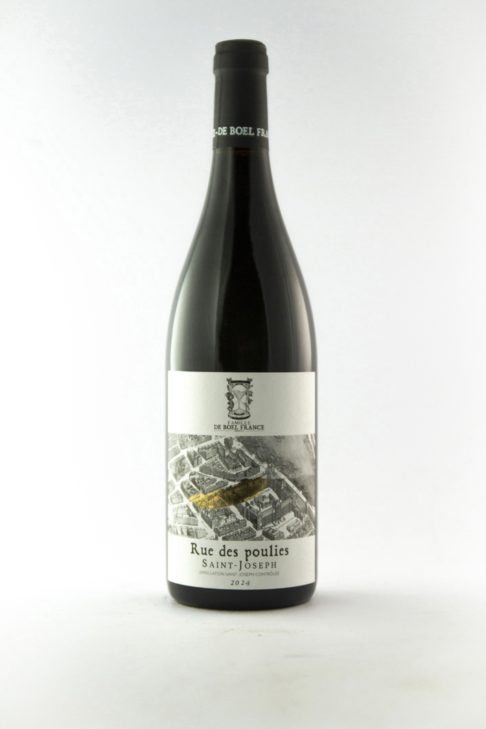 Saint Joseph de boel france Rue des Poulies  BIODYNAMIE 2024 75 cl Rouge