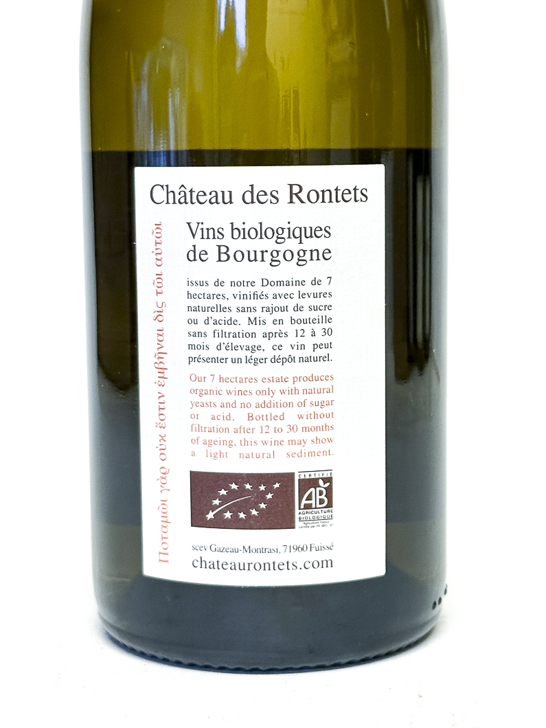 pouilly fuissé chateau des rontets les birbettes BIO 2022 150 cl Blanc