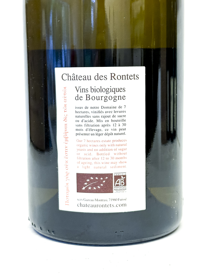 pouilly fuissé chateau des rontets les birbettes BIO 2022 75 cl Blanc