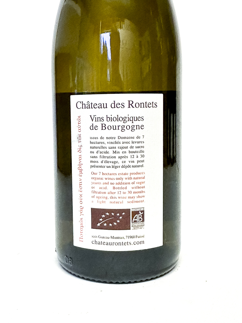 pouilly fuissé chateau des rontets pierrefolle BIO 2022 75 cl Blanc