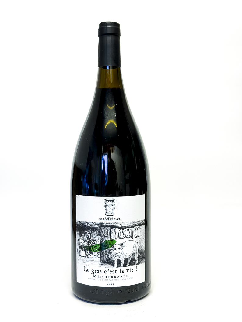 IGP mediterranée de boel france le gras c'est la vie BIO 2024 150 cl Rouge