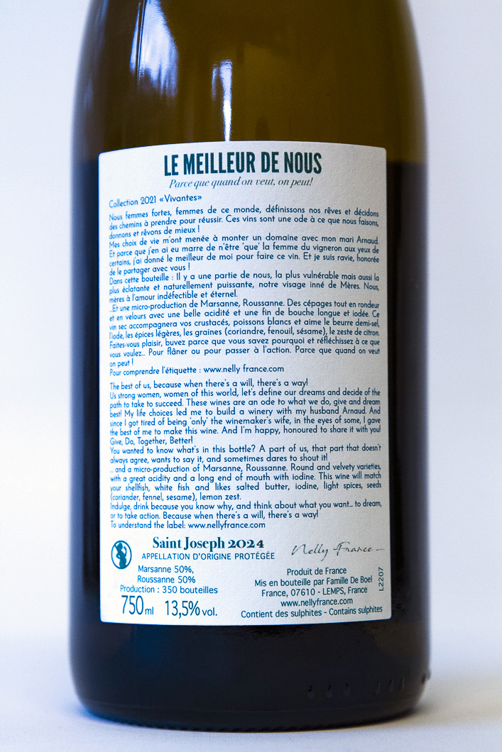 Saint Joseph de boel france REVOLTEES, conversion biodynamie 2024 75 cl Blanc