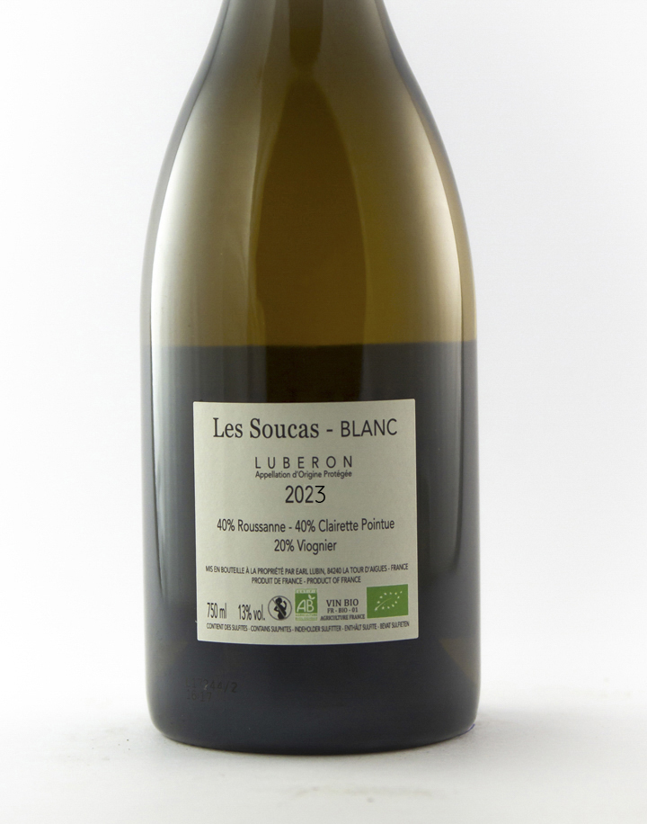 AOP Lubéron Le Novi Les Soucas AB 2023 75 cl Blanc