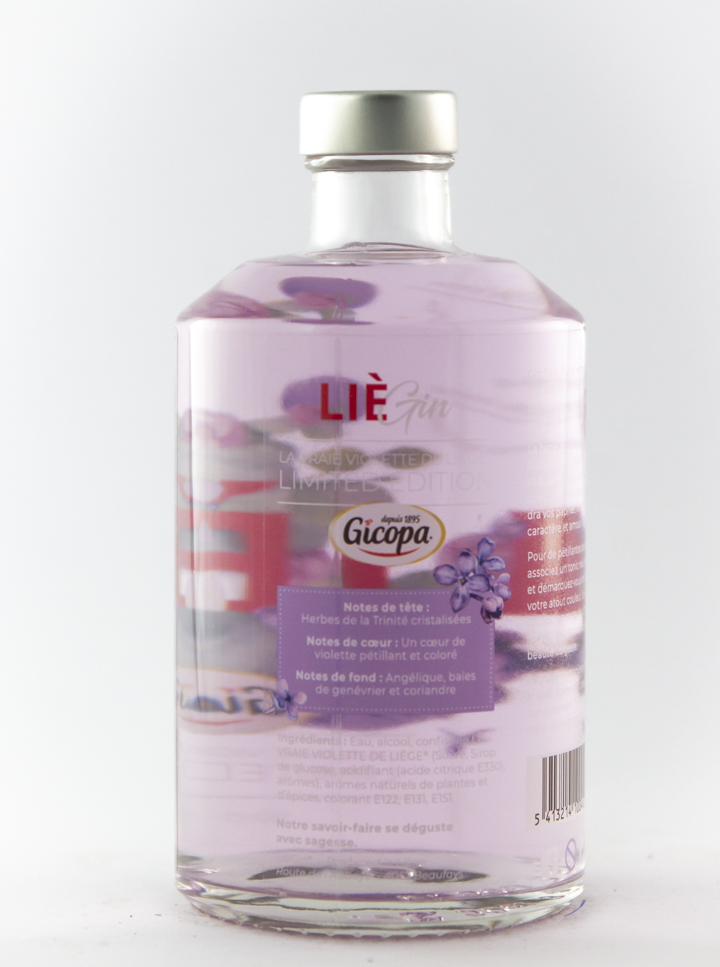 Gin Liégin Gicopa violette 50 cl