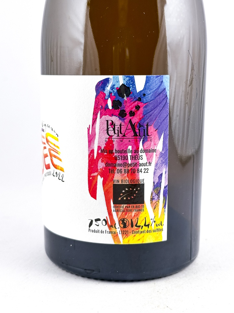 IGP Hautes Alpes Petit Aout WOWEE ZOWE 2022 75 cl Blanc de macération