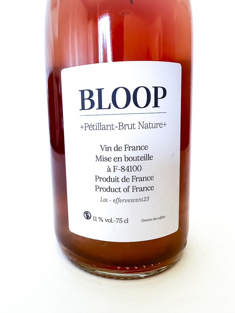 Vin de France Gramiller BLOOP pet nat' 75 cl Bulles - Rosé