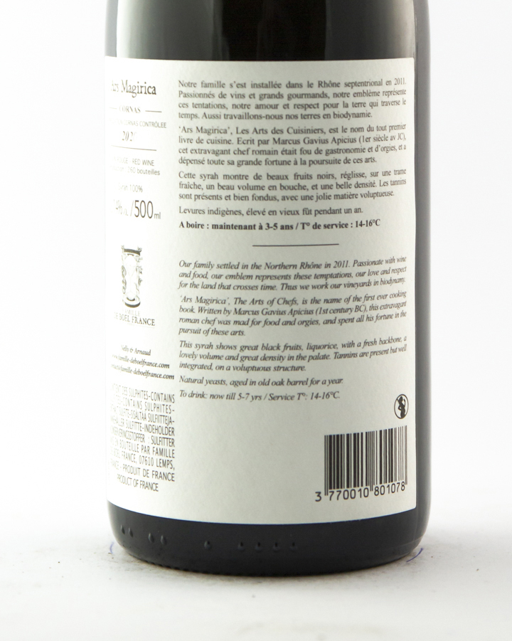 cornas de boel france ars magirica BIODYNAMIE 2021 150 cl Rouge