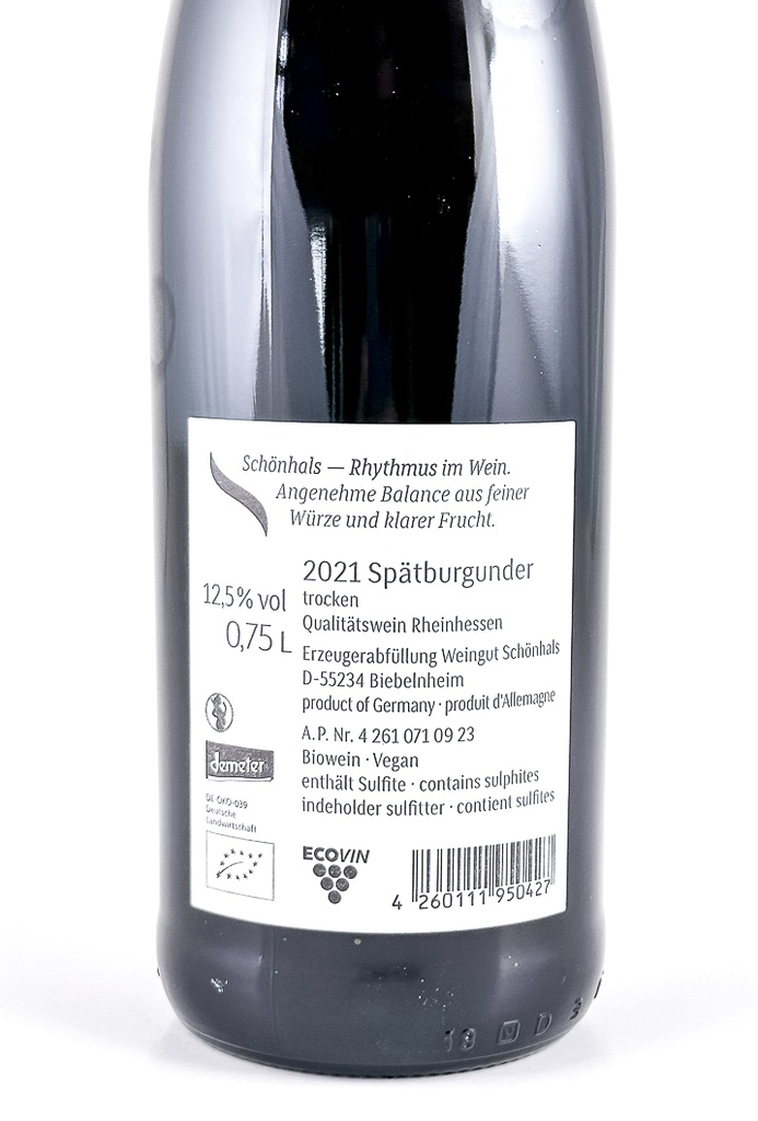 weingut schoenhals spatburgunderg 2021 75 cl Rouge