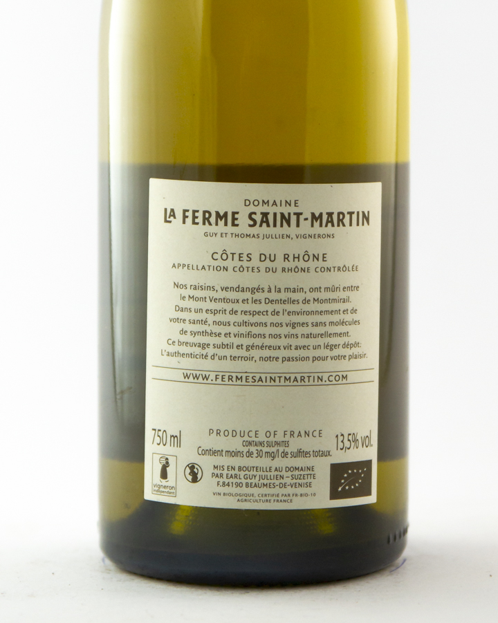 Beaumes de Venise La Ferme Saint-Martin Carlina BIO 2021 75 cl Blanc