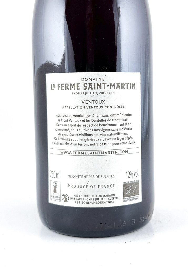Ventoux La Ferme Saint-Martin La Gérinne BIO 2023 75 cl Rouge