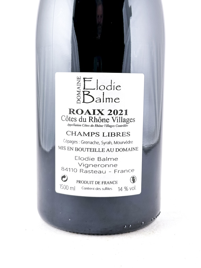 CDR Villages - Roaix Elodie Balme Champs Libre  2021 150 cl Rouge