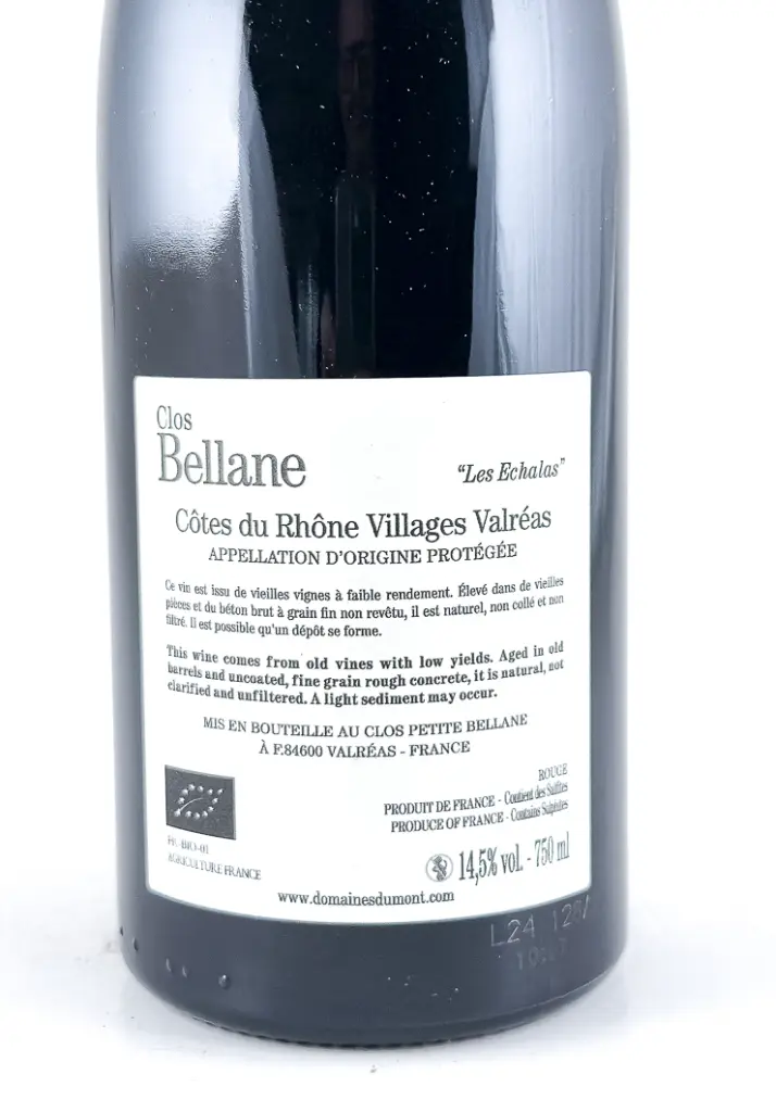 CDR Villages - Valréas Clos Bellane Les Echalas BIO 2021 75 cl Rouge (1).webp