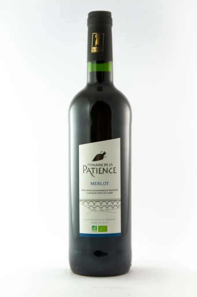 IGP Pont du Gard La Patience Merlot BIO 2021 75 cl Rouge.webp