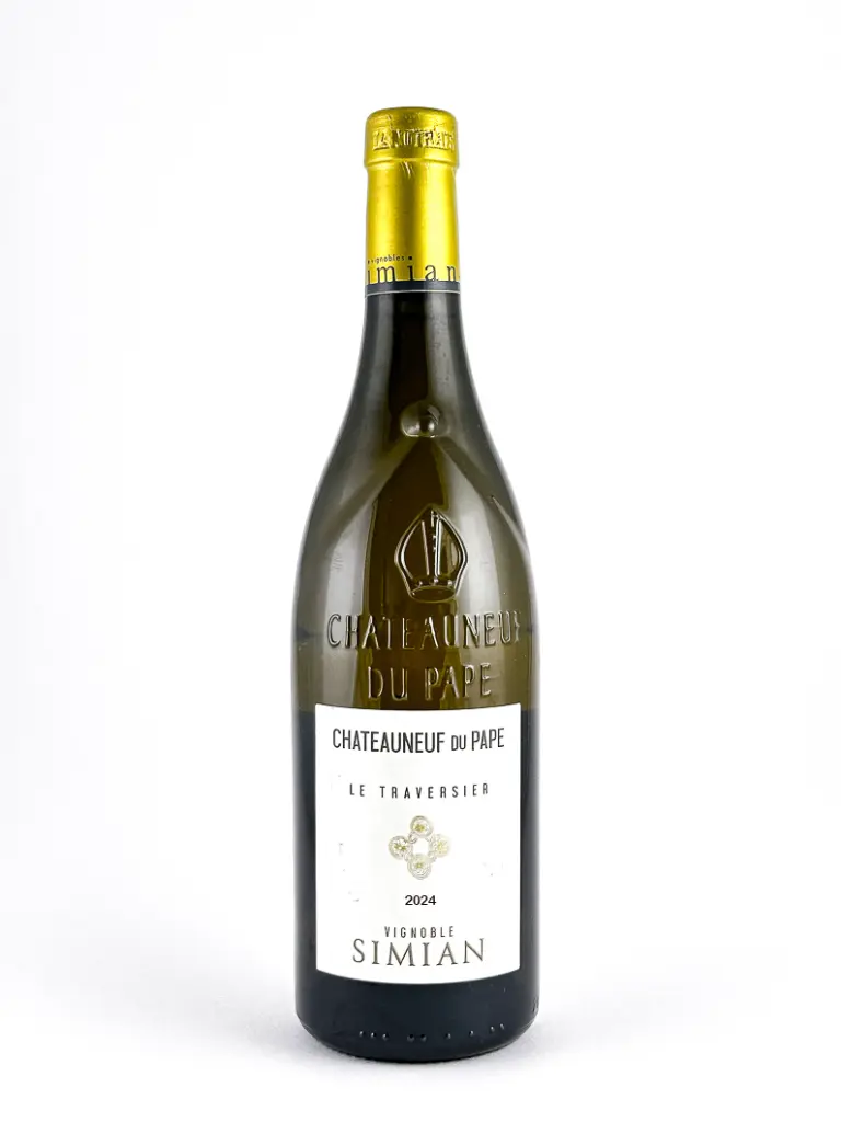 Châteauneuf du pape Simian Traversier BIO 2023 75 cl Blanc.webp