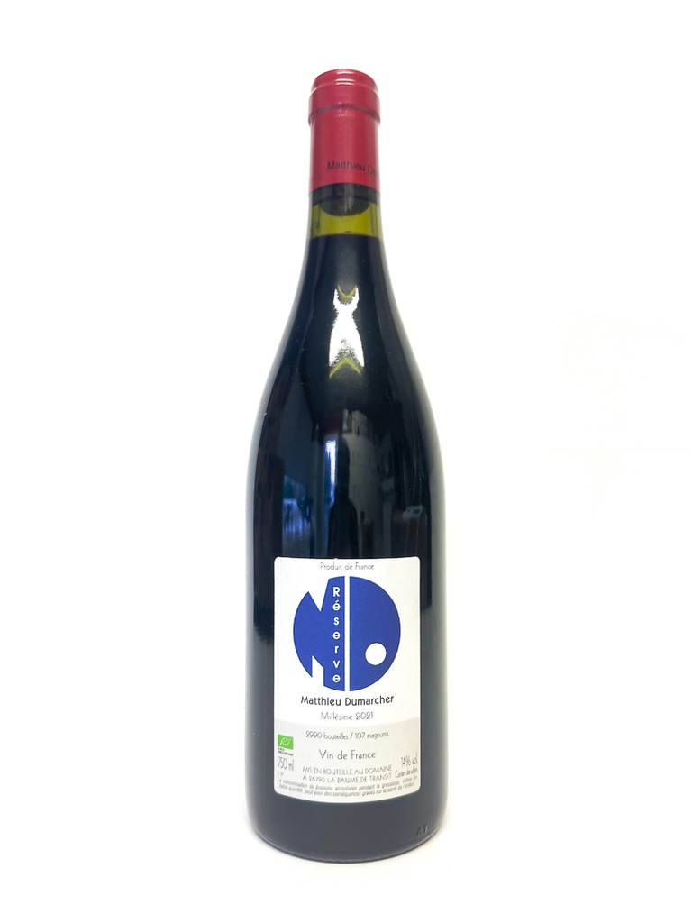 Côtes du Rhône Matthieu Dumarcher Reserve BIO 2021 75 cl Rouge