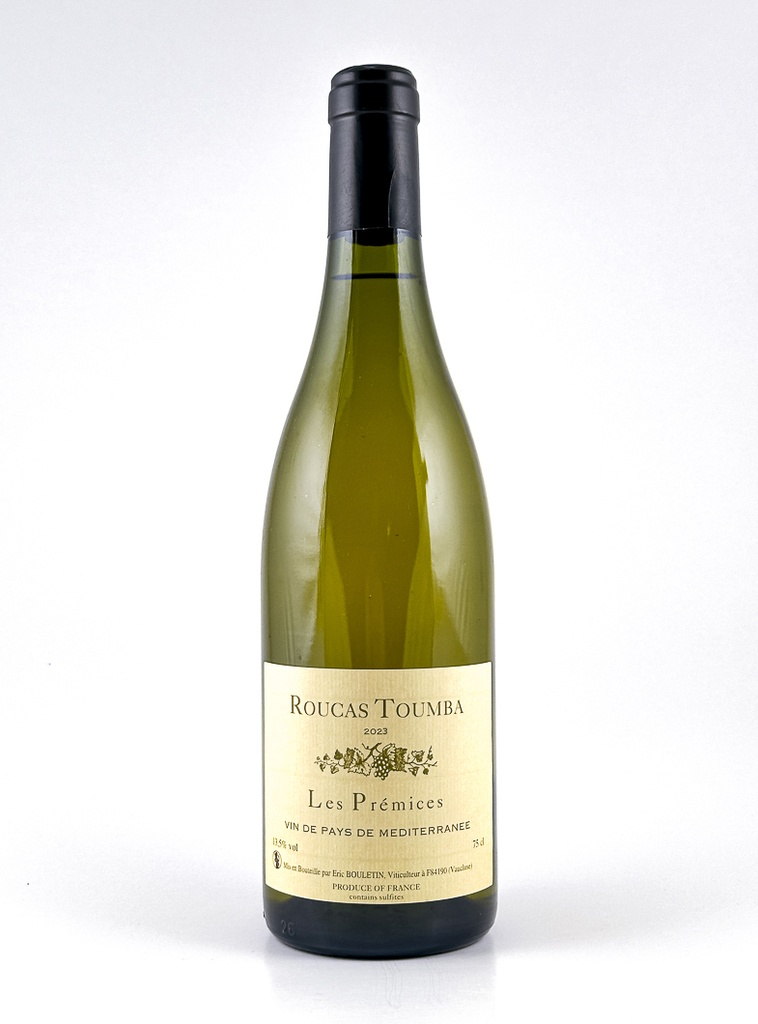 vin de pays Roucas Toumba Les Prémices BIO 2023 75 cl Blanc