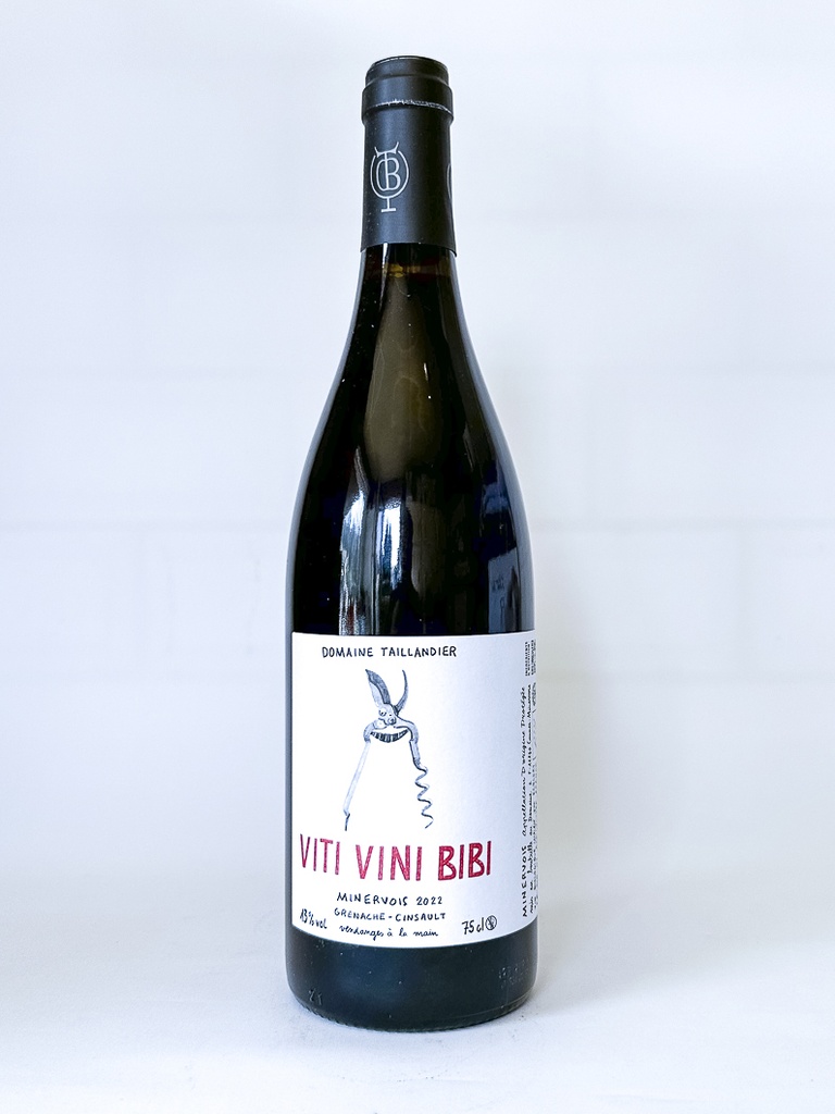 AOC Minervois Taillandier Viti Vini Bibi, Bio 2022 75 cl Rouge