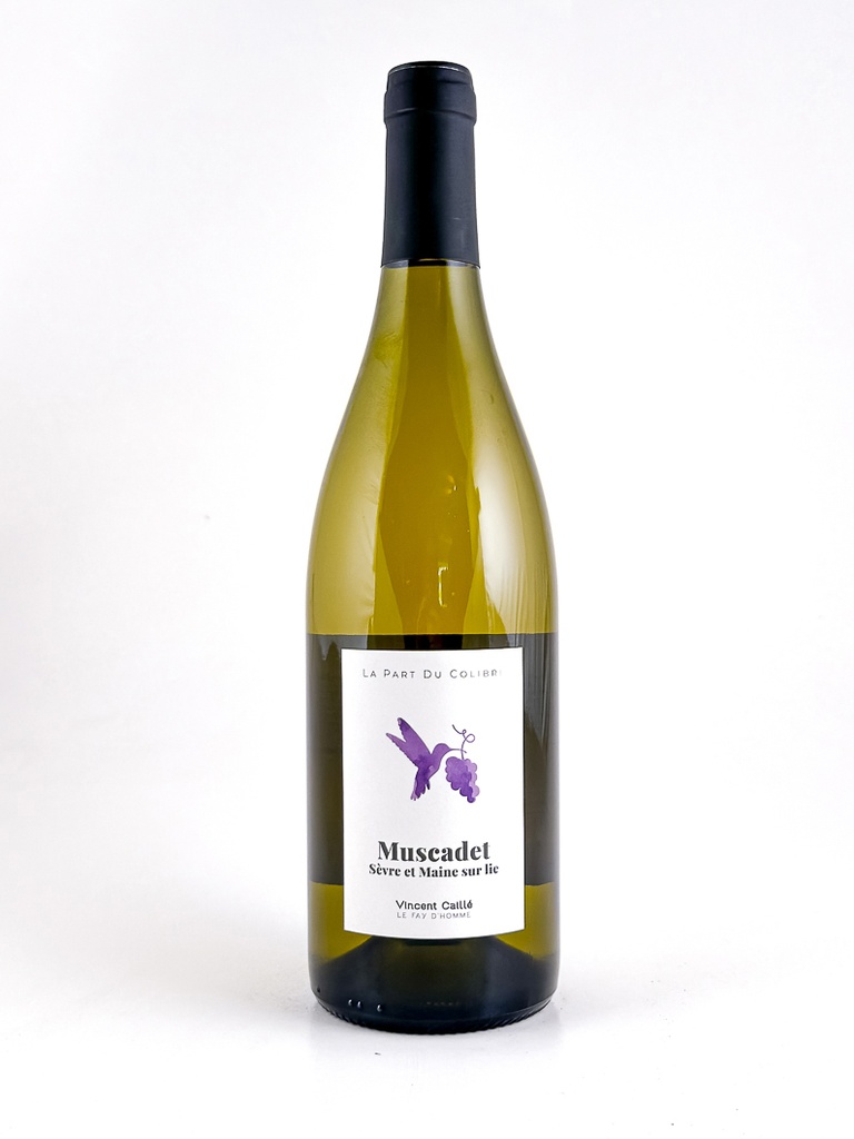 AOP Muscadet sur Lie Le fayt d'homme, Vincent caille Part du Colibri, Bio, Biodynamie 2024 75 cl Blanc