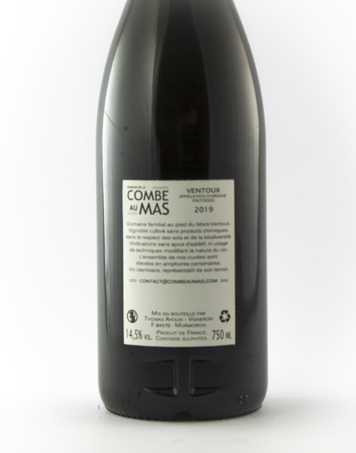 AOP ventoux La combe au Mas Peirardie 2019 75 cl Rouge