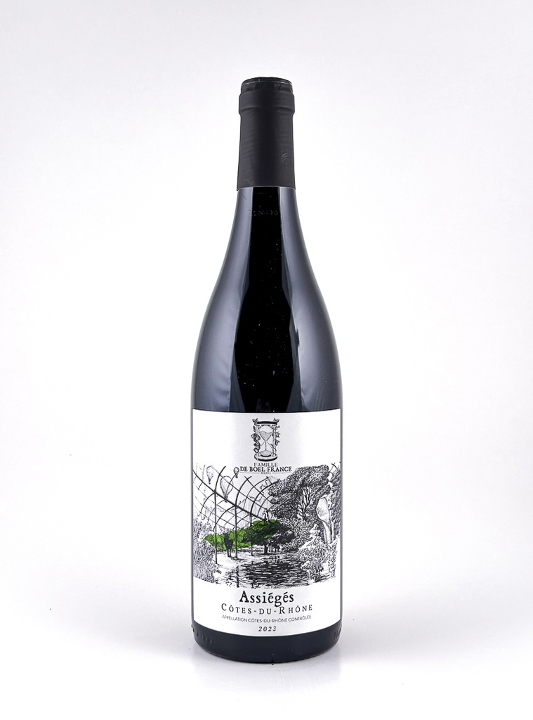 Côtes du Rhône de boel france Assiégés BIO 2023 75 cl Rouge