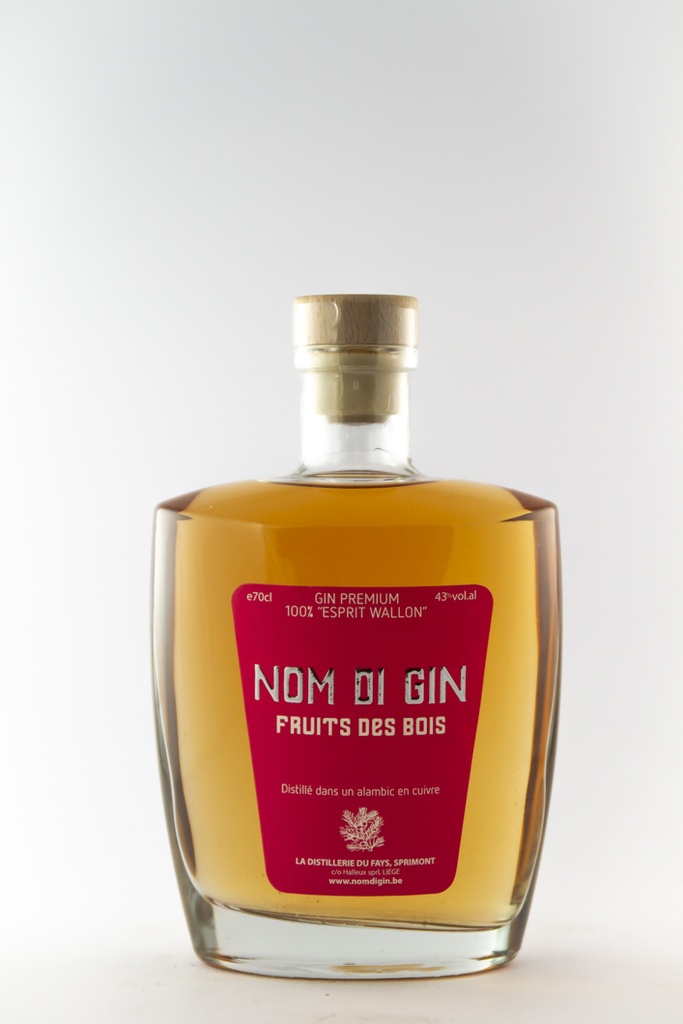 Gin Halleux Nom Di Gin fruits des bois 70 cl Blanc