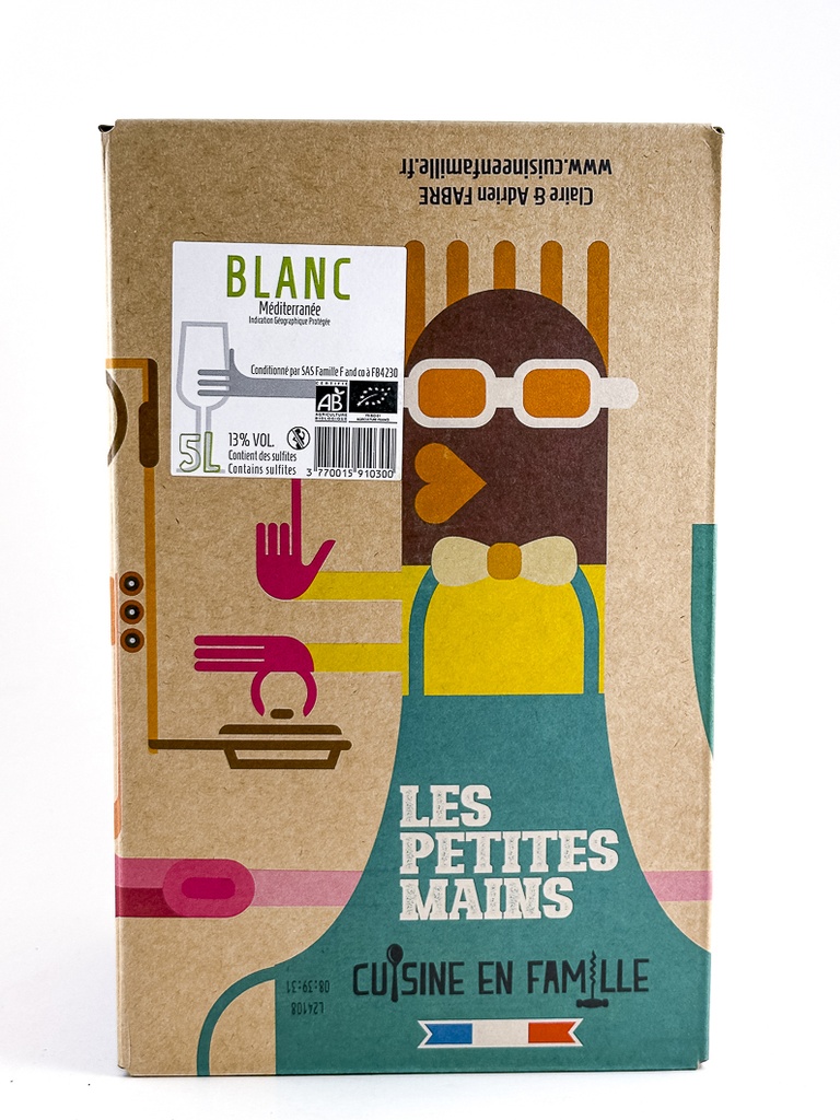 IGP Pont du Gard Cuisine en Famille BIB (cubi) PETITES MAINS 2024 500 cl Blanc
