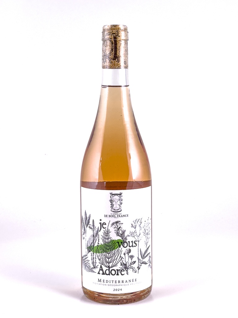 IGP mediterranée de boel france Je vous adore BIO 2024 75 cl Rosé