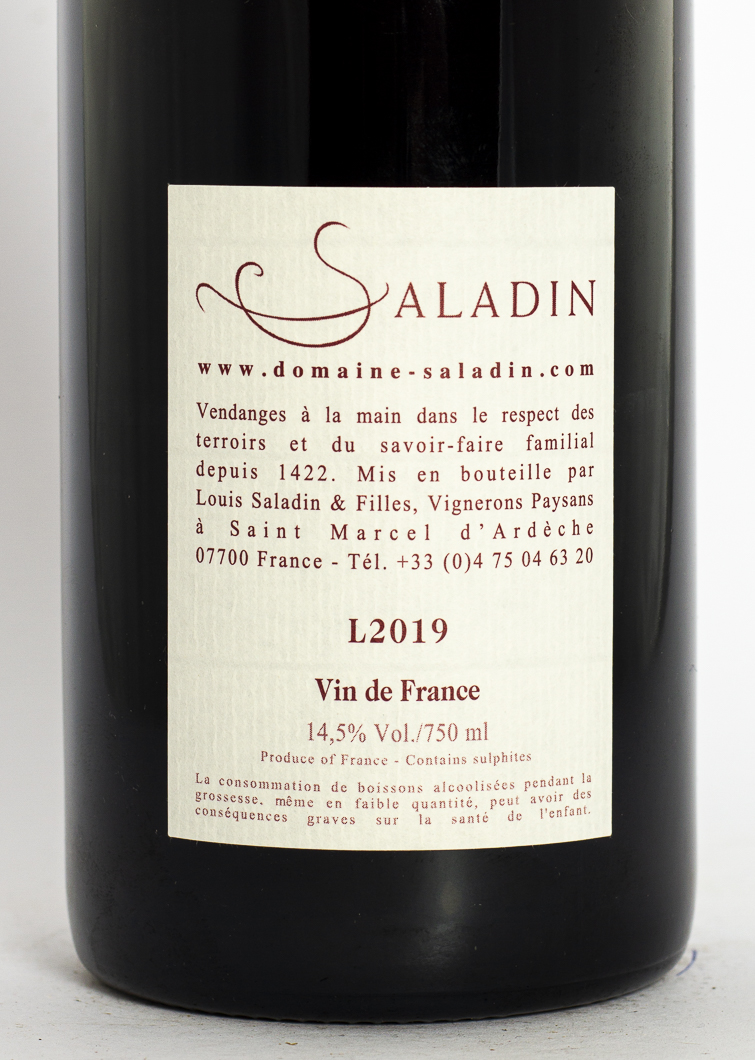 Côtes du Rhône Domaine Saladin Haut Brissan BIO, BIODYNAMIE 2019 75 cl Rouge