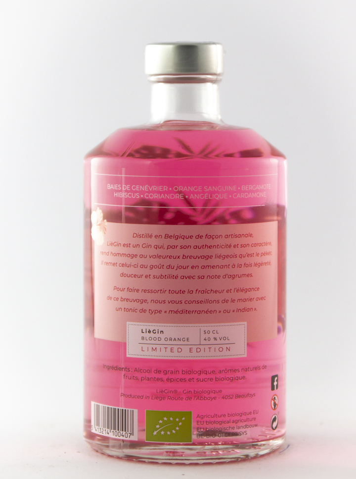 Gin Liégin Jungle l'Exotique BIO 50 cl Alcool