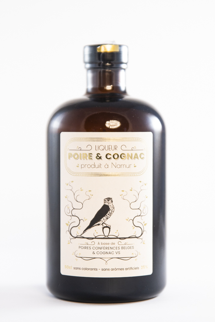 Poire-Cognac alcool, distillerie de Namur