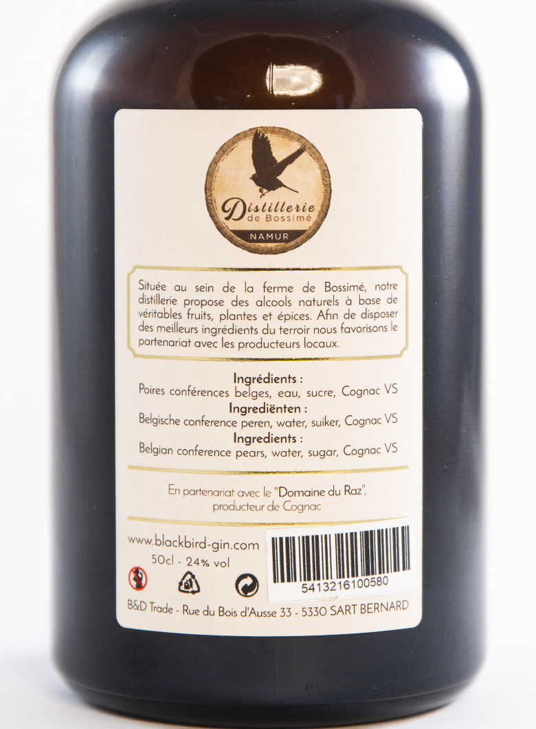 Poire-Cognac alcool, distillerie de Namur