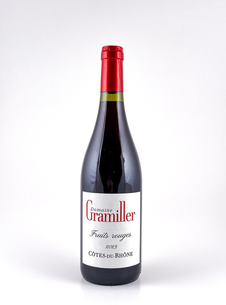 côte du rhône Gramiller  FRUITS ROUGES BIO 2023 75 cl Rouge