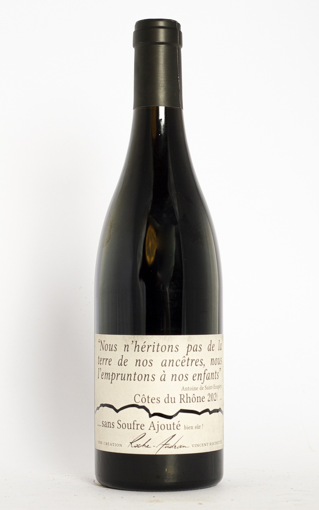 Côtes du Rhône La Roche Audran cuvée"nature" BIO 2021 75 cl Rouge