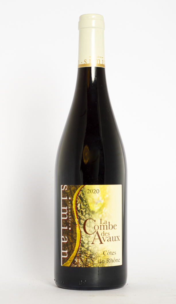 Côtes du Rhône Simian combes des avaux BIO 2020 75 cl Rouge