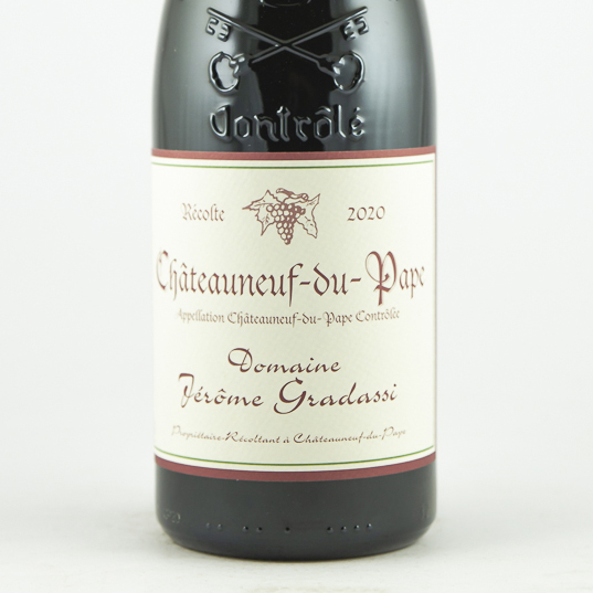 Châteauneuf du pape Jérôme Gradassi 2020 75 cl Rouge