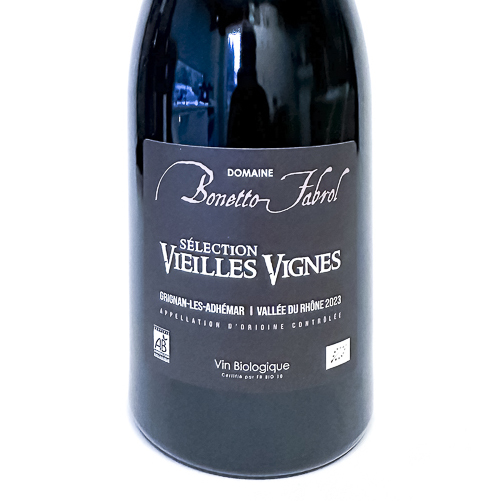 Grignan-Les-Adhémar Bonetto Fabrol Sélection Vieilles Vignes BIO 2023 75 cl Rouge